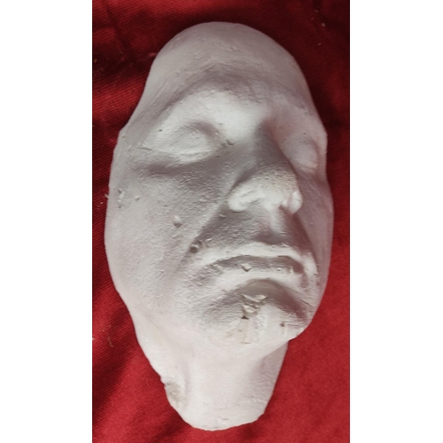 113 - A plaster cast of a death mask.