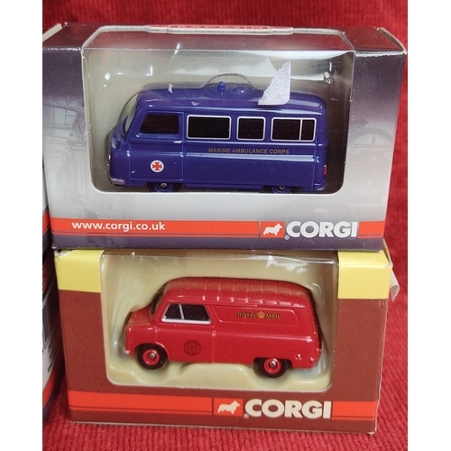 121 - A collection of 6 Corgi diecast vehicles in original boxes.