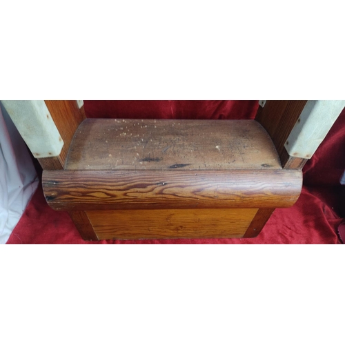 139 - A vintage/ Mid Century wooden Junior Pommel Horse.