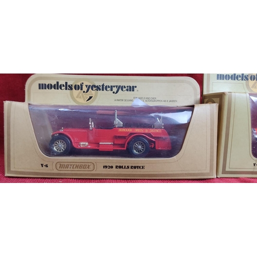 145 - A collection of 3 boxed Matchbox 'Models of Yesteryear' vehicles.