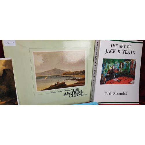 156 - A collection of art reference books, with subjects to include The Art of Jack B Yeats, James Humbert... 