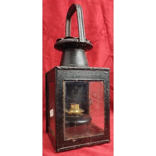 158 - A vintage railway lantern.