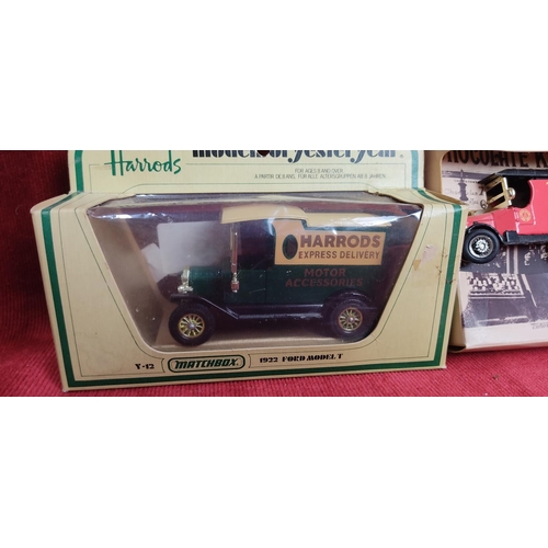 160 - A boxed Matchbox 'Harrods' Model of Yesteryear & another.