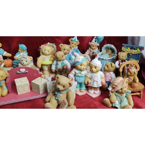 168 - A large collection of decorative 'Cherished Teddies' bear figures.