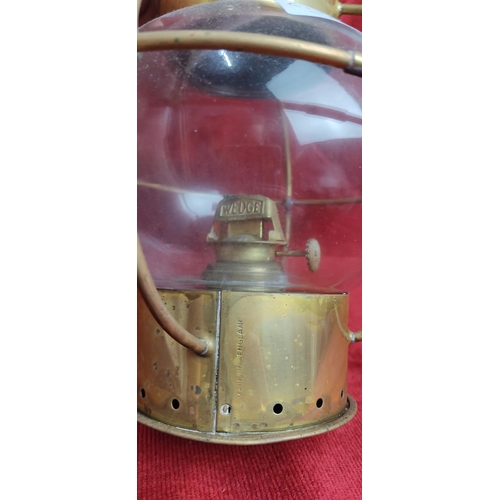 178 - A vintage ships 'onion' lamp/ lantern.