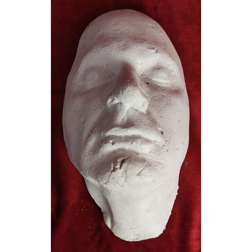 113 - A plaster cast of a death mask.