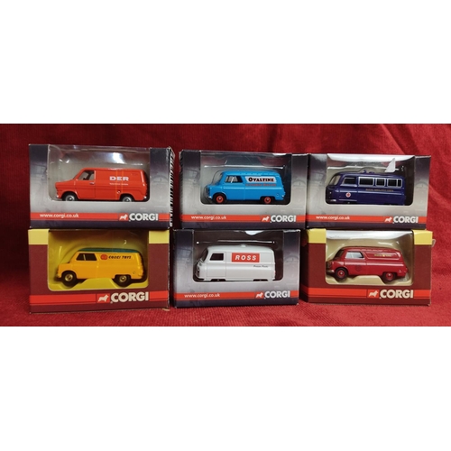 121 - A collection of 6 Corgi diecast vehicles in original boxes.