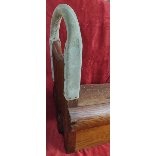 139 - A vintage/ Mid Century wooden Junior Pommel Horse.