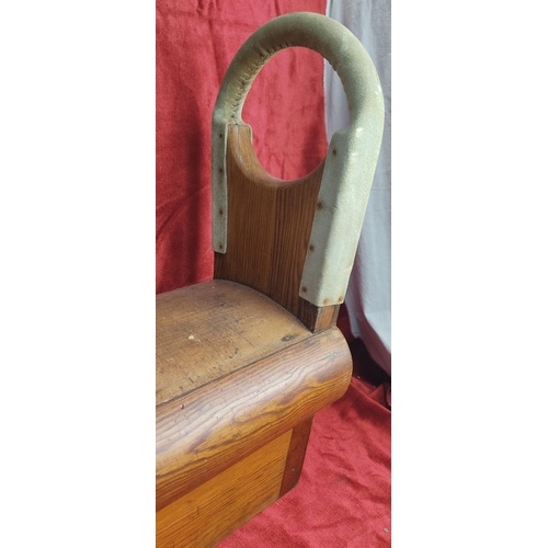 139 - A vintage/ Mid Century wooden Junior Pommel Horse.