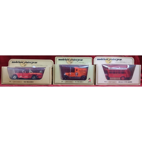 145 - A collection of 3 boxed Matchbox 'Models of Yesteryear' vehicles.