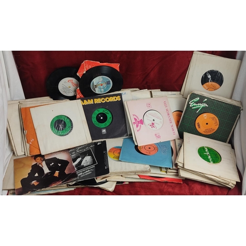 148 - A large collection of records/ singles.