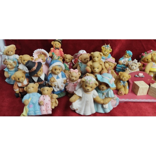 168 - A large collection of decorative 'Cherished Teddies' bear figures.