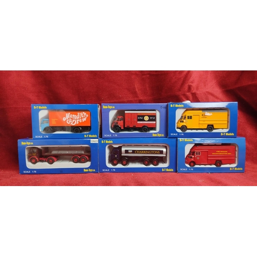 198 - A collection of 6 BT Model diecast vehicles in original boxes.