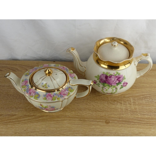 289 - 2 decorative teapots to include Sadler & Victorian A.W.L teapot .