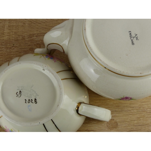 289 - 2 decorative teapots to include Sadler & Victorian A.W.L teapot .