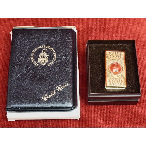 401 - An 'Old Bushmills Distillery Co Ltd' credit card holder and money clip, both in original boxes.