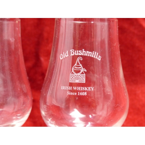 412 - Two 'The Blenders Malt Glass' Old Bushmills Irish Whiskey since 1608 glasses.