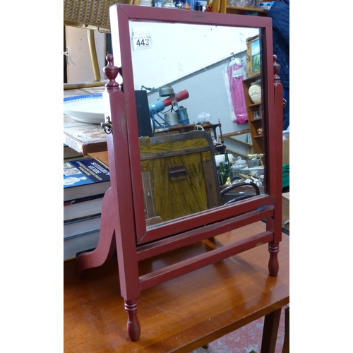 443 - A table top dressing table mirror.