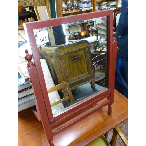 443 - A table top dressing table mirror.