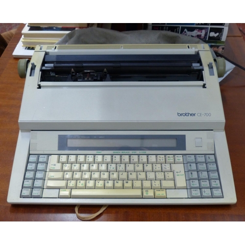 455 - A large vintage Brother CE-700 electric typewriter.