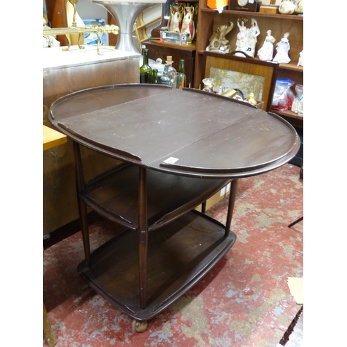 470 - A vintage Ercol hostess / drinks trolley