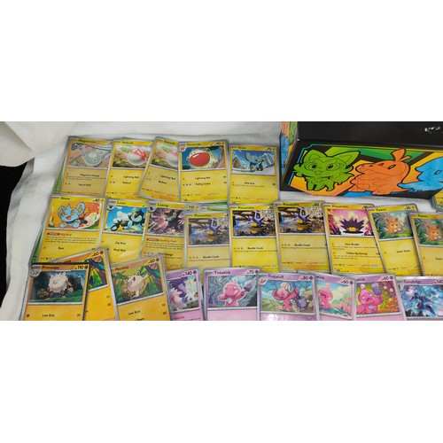 205 - A collection of Paldea Evolved Pokemon cards and more.