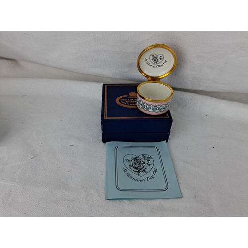 313 - A collection of Halcyon Days, Alastor and Bilston and Battersea enamel trinket boxes.