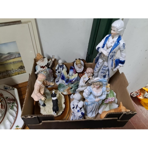 357 - A large assortment of ceramics figures and more.