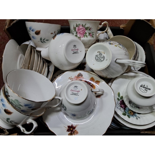 361 - A large assortment of vintage teasets.