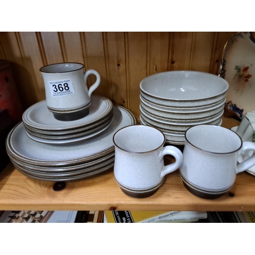 368 - An assortment of vintage Denby ceramics.