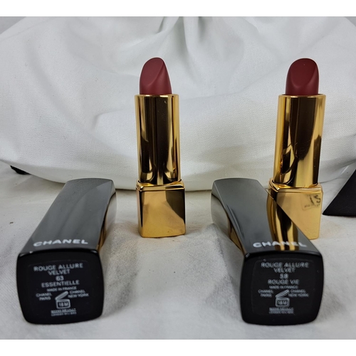 12 - A Rogue Allure Velvet set of 2 luminous matte lipsticks by Chanel.