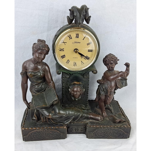 20 - An antique style mantle clock by Juliana Crosa 1999.