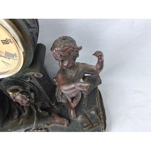 20 - An antique style mantle clock by Juliana Crosa 1999.