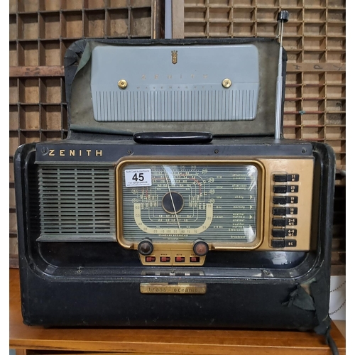 45 - A stunning 1950s Zenith Trans-Oceanic radio.