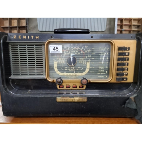 45 - A stunning 1950s Zenith Trans-Oceanic radio.