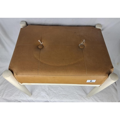 6 - A vintage/ Mid-Century dressing table stool.