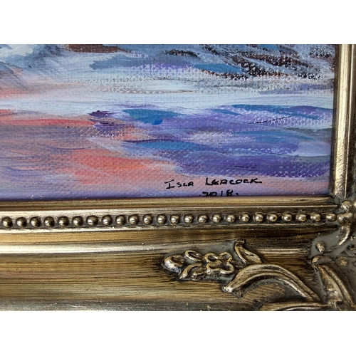 7 - An assortment of  framed paintings by Isla Leocock.