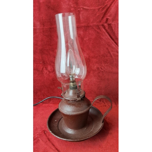 56 - An antique style electric oil lamp.