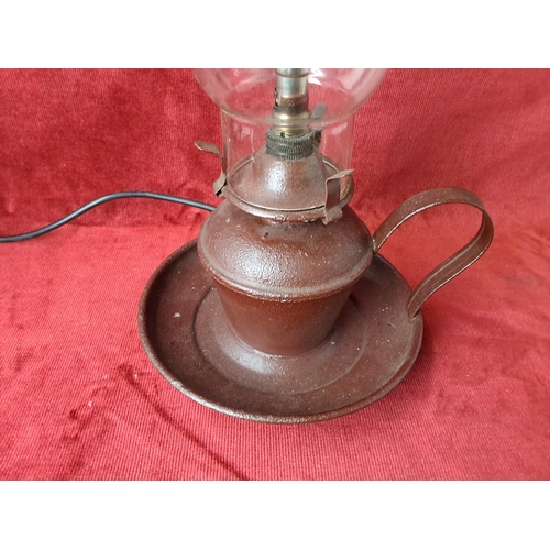 56 - An antique style electric oil lamp.