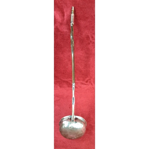 68 - A stunning George III Sterling Silver toddy ladle with Whalebone handle.