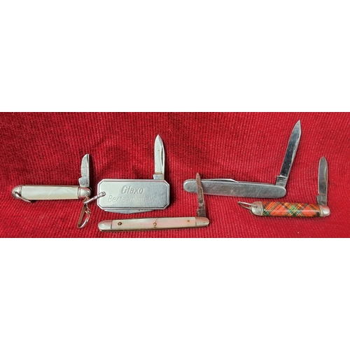 91 - An assortment of 6 pocket and fruit knives, to include a Sandvik Pradines and more.