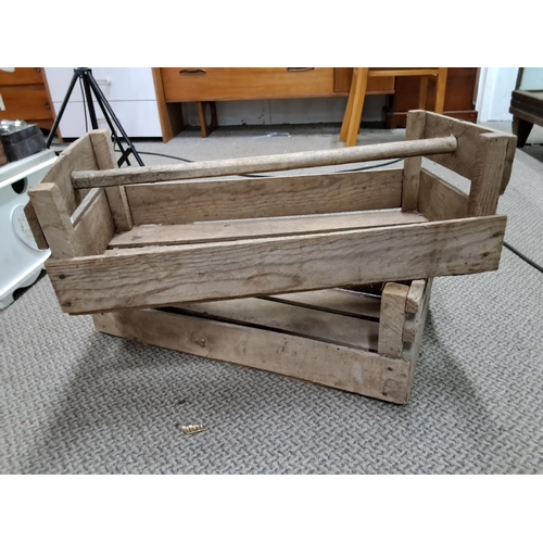 135 - Two vintage potato/ seed crates.