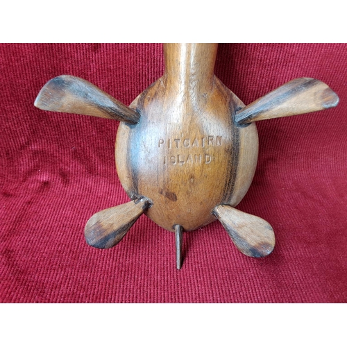 148 - A stunning Pitcairn Island hand carved turtle.