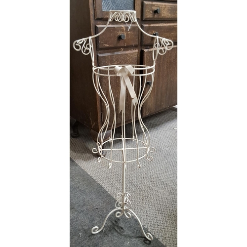 187 - A decorative wire mannequin, measuring 70cm tall.