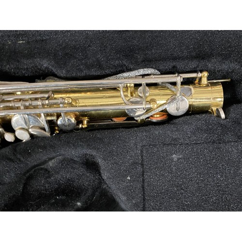 73 - An ‘SMS Academy wind instruments scholarship series’ cased saxophone.