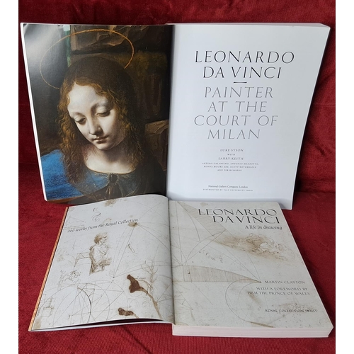 14 - 2 Art Reference books on Leonardo Da Vinci, 'A Life in Drawing' & 'Painter at the Court of Milan'.