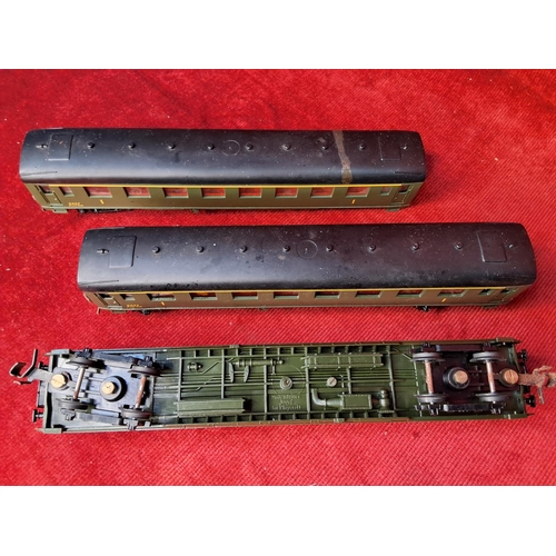 32 - Three French Jouef for Playcraft locomotive carriages.