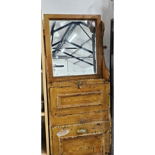 20 - An unusual early Vernacular dressing table/ sink unit, believed to be from an old ship.