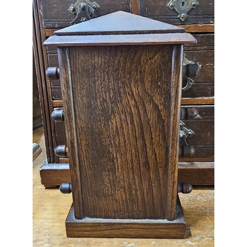 34 - An antique wood cased Perpetual calendar.