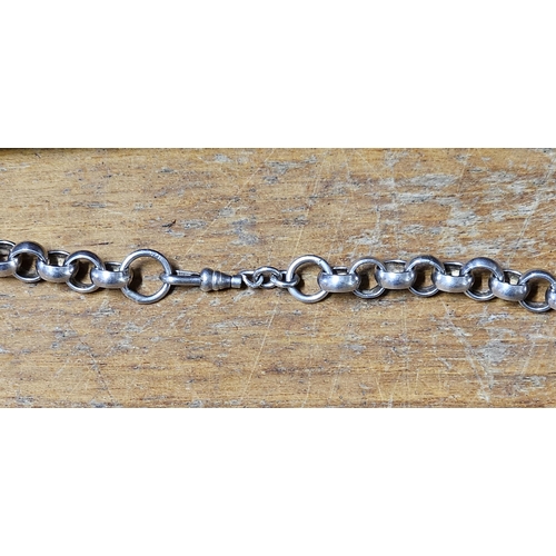 45 - A stunning Sterling Silver belcher chain, weighing 73g.